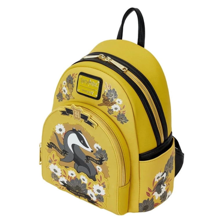 harry potter hufflepuff house floral tattoo mini backpack Loungefly WB Card Holder Radiating Hufflepuff pride Harry Potter Hufflepuff House Floral