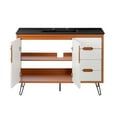 thumbnail image 3 of Modway Energize 48" MDF and Particleboard Bathroom Vanity in Cherry/White/Black, 3 of 4