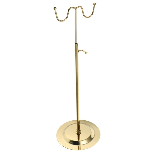Milisten Purse Hanger Stand Jewelry Rack Golden Iron 1Pcs
