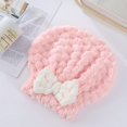 thumbnail image 4 of 1pc Bow Quick Drying Hair Towel Wrap For Women, Microfiber Absorbent Hair Turban For Wet Hair, Hair Drying Towel Wrap, 4 of 5