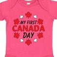 thumbnail image 4 of Inktastic My First Canada Day with Red and White Maple Leaves Boys or Girls Baby Bodysuit, 4 of 5