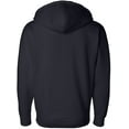 thumbnail image 3 of Independent Trading Co. Heavyweight Full-Zip Hooded Sweatshirt, XL, Navy, 3 of 3