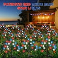 thumbnail image 5 of 4 Pack 4th of July Solar Lights Outdoor Patriotic Garden Decorations Blue Red White Solar Lights Waterproof Lawn Decorations for Independent Day Pathway Yard Garden Landscape Outside Decor, 5 of 8