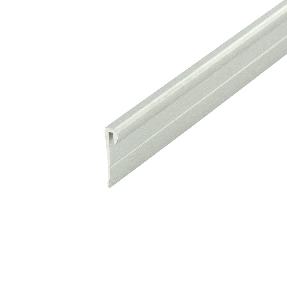 Outwater Aluminum J Channel Fits Material 3/64 Inch Thick Clear