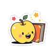 thumbnail image 1 of Educational Fridge Magnet Cute Refrigerator Magnet Bookish Magnetic Sticker Happy Magnet Colorful Decorative Magnet for Metal Surface Fridge Whiteboard, 1 of 4
