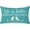 Aqua Blue, variant on 12x20 Outdoor Throw Pillow Cover, Life is Better Here on the Porch, Modern Farmhouse Front Porch Decor and Decorations, Lumbar Decorative Pillow Cover for Patio Sofa and Bench, Black