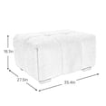 thumbnail image 6 of GZXS Modern Rectangular Tufted Ottoman in Green Chenille Upholstery - with High-Density Sponge Cushion and Sturdy Wood Frame, Easy Placement, 6 of 7
