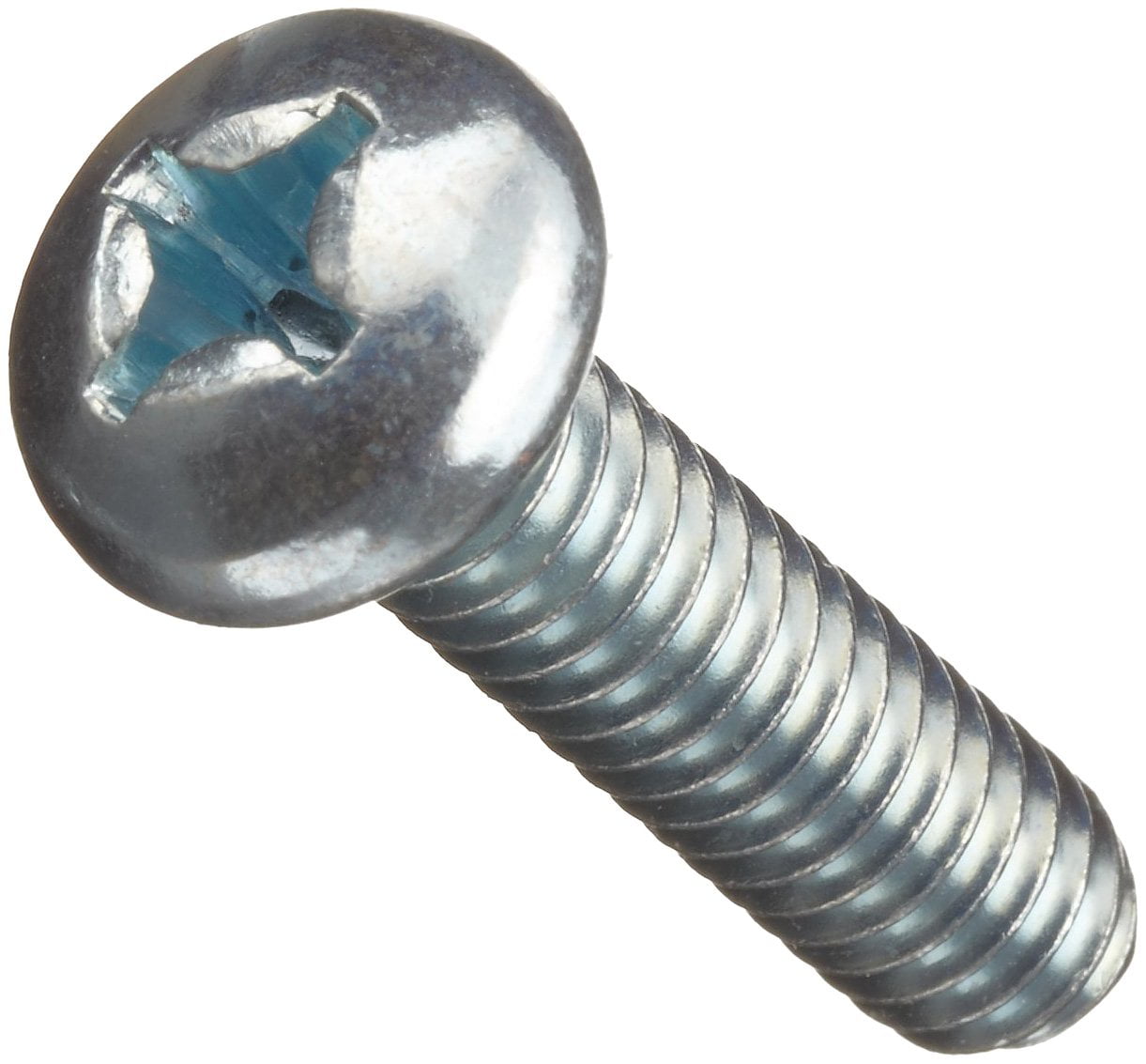 Pan Head Type 23 1/4-20 Thread Size Pack of 25 1-1/2 Length Zinc Plated Finish Steel Thread Cutting Screw Phillips Drive 