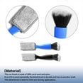 thumbnail image 3 of 2 Packs Double Ended Portable Cleaning Brush,Auto Detail Brush 2 in 1 Car Duster Brush for Detailing Interior,Car Air Vents Dashboard Screen Clean Brush,Double Head Brush Clean Tool (Blue), 3 of 5