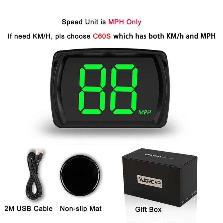 Head-up Digital Speedometer With GPS And Safety Alerts JUSTTOP - GPS ...
