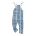 thumbnail image 5 of Wancir Girls' Casual Sleeveless Jumpsuits Spaghetti Strap Loose Romper Long Pants with Pockets, 5 of 6