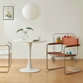 thumbnail image 5 of CRO Decor Modern Faux Leather Stainless Steel Office Chair Dining Chair, 5 of 17