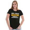 thumbnail image 4 of Minnesota Nice Funny State Slogan MN Womens Fitted Plus Size Graphic Tee Brisco Brands 2X, 4 of 5