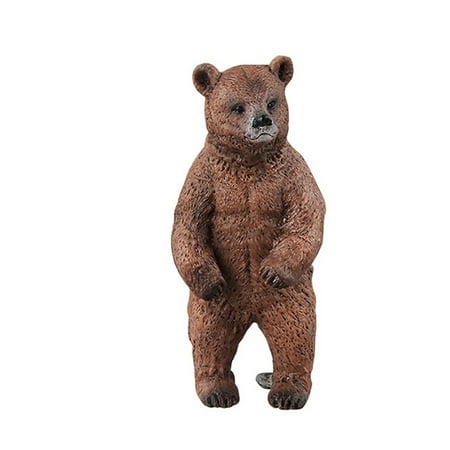 TANGON Educational Simulated Brown Bear Model Children Toy Brown Bear Gift