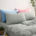 thumbnail image 5 of King Pillowcases Set of 2, 100% Brushed Microfiber, Soft and Cozy, Wrinkle, Fade, Stain Resistant with Envelope Closure, 20 x 40 Inches, Black, 5 of 7