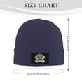 thumbnail image 3 of XMXT Winter Casual Beanie Hats for Men Women, Skull Print with Crown Unisex Adult Cap Warm Daily Knit Hat Skull Caps, Navy Blue, 3 of 9