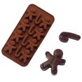 thumbnail image 4 of 1 pcs Christmas Silicone Molds for Baking Jelly Soap, Candy Cane, Gingerbread Men Chocolate Candy Mold Ormromra WMSS-446, 4 of 4