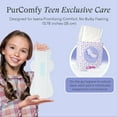 thumbnail image 2 of PurComfy Teens Maxi Period Pads with Wings for Tweens, Organic Cotton Sanitary Pads for Teens Girls 9-14, Long Overnight Size, 15 CT, 2 of 8