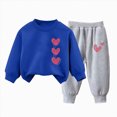 thumbnail image 4 of Gibobby Baby Kids Little Girl 2Pcs Fall Outfits 6 12 24 Months 2T 3T 4T 5T Long Sleeve Floral Print Pullover Tops + Flare Pants Set Toddler Clothes Set(4-5 Years,N), 4 of 4