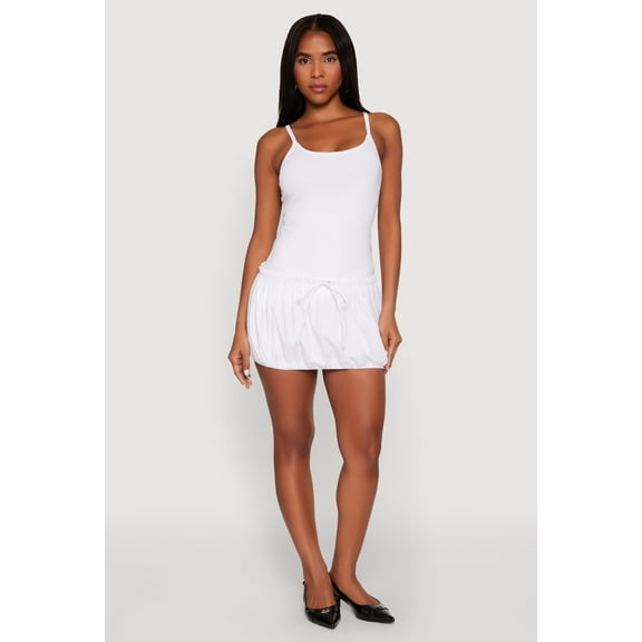 Womens Scoop Neck Bubble Dress