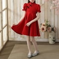 thumbnail image 4 of Otqutp Kid Girls 𝗟unar Chinese New Year 𝗧ang Suit Dress Princess Fairy Clothing Traditional Retro Embroidery 𝗛anfu Dresses, 4 of 9