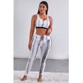 thumbnail image 3 of ABPHQTO Conjunto de mallas y chaleco atlético con estampado de serpiente para mujer, 3 of 5