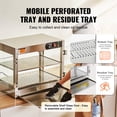 thumbnail image 4 of VEVOR 2-Tier Commercial Food Warmer Display Countertop Pizza Cabinet with Light, 4 of 9