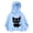 Blue1, variant on Kids Girls Hooded Sweatshirt, Loose Korean Style Hoodie, Lightweight Long Sleeve Pullover Outerwear, Casual Back to School Top for Autumn Winter Daily Outdoor Wear(Blue1,8-9 Years)