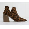 thumbnail image 3 of Dellytop Womens Pointed Toe Cutout Stacked Slip On Chunky Block High Heel Booties, 3 of 5