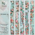 thumbnail image 1 of Vintage Floral Decorative Washi Tape Repositionable Transparent Paper Crafting 45mm x 200cm, 1 of 9