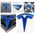 thumbnail image 1 of Logo Decal Wrap for Tesla Model S, Facelift, 14-pc Set (Gloss Blue), 1 of 4