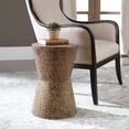 thumbnail image 5 of Uttermost Cutler Drum Shaped Contemporary Metal Accent Table in Bronze, 5 of 5