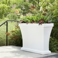 thumbnail image 4 of Mayne Bordeaux 40" x 15" x 32" Rectangle White Polyethylene Trough Planter, 4 of 7