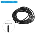 thumbnail image 2 of Uxcell Round Braided Leather Cord, 3mm Genuine Braided Leather Cords, Black(2.2 Yards), 2 of 6
