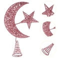 thumbnail image 2 of Christmas Star Moon Tree Topper Festival Holiday Ornament Xmas Decoration, 2 of 8