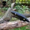thumbnail image 2 of 440 Stainless Steel Camping Hatchet Survival Mini Axe with Nylon Sheath Hiking Outdoor Multi Tool Kit Full Tang G10 Handle (White), 2 of 9
