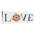 thumbnail image 1 of Global Gallery's 'New Horizons Love on Linen' by Elyse DeNeige Stretched Canvas Wall Art, 1 of 4