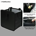 thumbnail image 5 of Foldable Car Trash Can Garbage Litter Bin Bag Organizer Pocket Waterproof Waste, 5 of 6