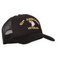 thumbnail image 5 of 101st Airborne Veteran Embroidered Solid Cotton Mesh Pro Cap - Black OSFM, 5 of 5