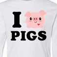 thumbnail image 4 of Inktastic I Love Pigs Long Sleeve Youth T-Shirt, 4 of 5
