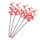 thumbnail image 1 of YSNOOWE 5Ud Flor Artificial En Seda Roja Para De Y Duradero, 1 of 4