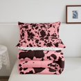 thumbnail image 4 of Pink Cow Print Comforter Set Queen Teens Adults,Cartoon Milk Cow Animal Bedding,Farmhouse Safari Animal Wildlife Bedding Comforter Sets,Western Cowgirl Down Comforter, 4 of 6