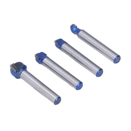

Round Nose Router Bit 1/4in 5/16in 3/8in 1/2in Double Flute Milling Cutter High Efficiency 4PCS Balance Operation With 1/4in Shank For Woodworking Slotting