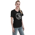 thumbnail image 5 of Unisex Cotton Women T-Shirt Fashion V Neck Short Sleeve T Shirt Medium, 5 of 5