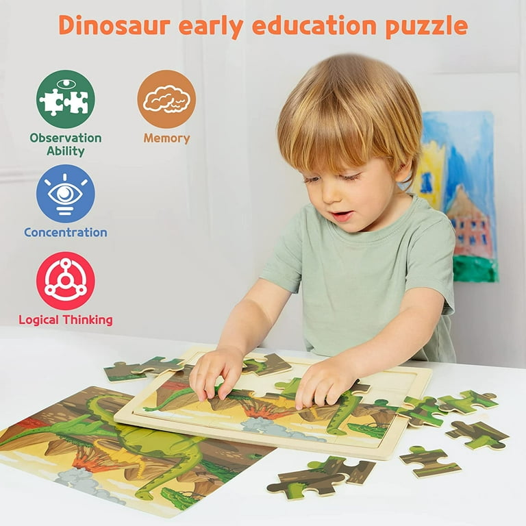Kinder Puzzle ab 3 Jahren Dino Motiv
