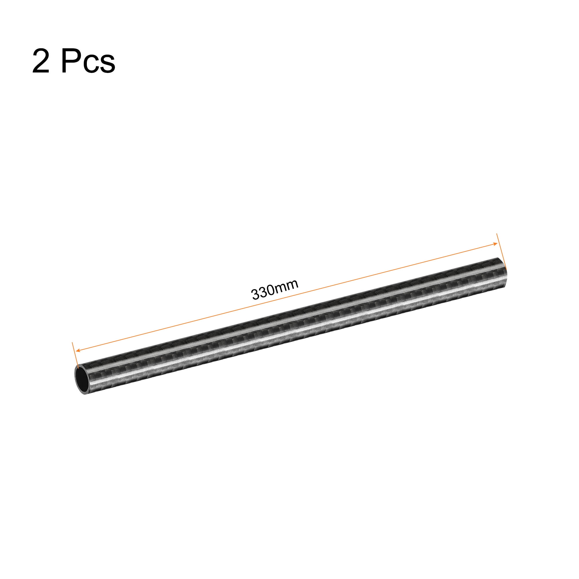 Tube Rond En Fibre De Carbone 12x10x500 Mm - Rouleau 3K Brillant, Pour Modélisme Avion RC, 1 Pièce