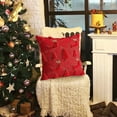 thumbnail image 2 of Christmas Tree Reindeer Pillow Covers 18x18 Inch Soft Plush Throw Pillow Cases for Couch Sofa Bedroom Living Room Winter Holiday Home Decor Xmas Farmhouse Decorations Festive Seasons, 2 of 5