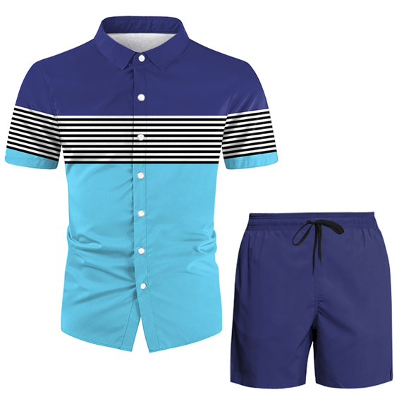 Vedolay Two Piece Short Outfits Mens 2 Piece Sets Short Sleeve Tee & Shorts Set Jogging Tracksuits Sweat Outfit,Green 3XL