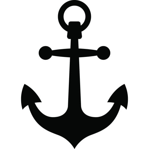 SP13361 Captain Ship Anchor Sea Boat Silhouette Cardboard Cutout Standee Standup