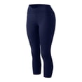 thumbnail image 3 of Lroveb High Waisted Yoga Pants for Women Tummy Control, Athletic Workout Yoga Leggings, Womens Cross Leggings Running Sport Tights Pants Navy, 3 of 8